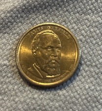 RARE James Garfield $1 Dollar Gold Coin 1881 - 2011 P - 20th President