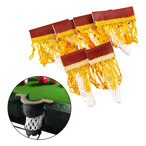 Pool table pockets - 6x,