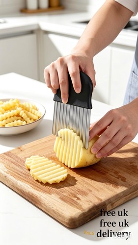 Crinkle cutter stainless steel - cutter,