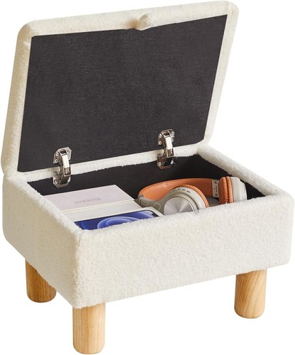 Small footstool with - with, storage