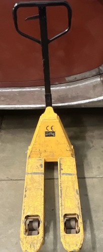 Yellow pallet truck - pallet, /