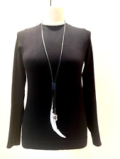 Vintage Ann Demeulemeester leather and feather necklace
