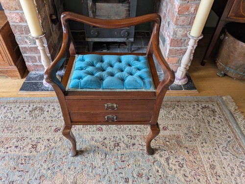 Antique mahogany piano - piano, stool