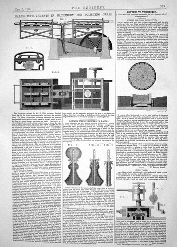 Antique print 1864 - print, hall