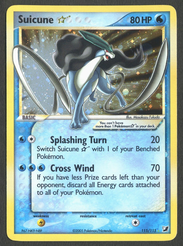 Pokemon tcg suicune 115 - pokemon,