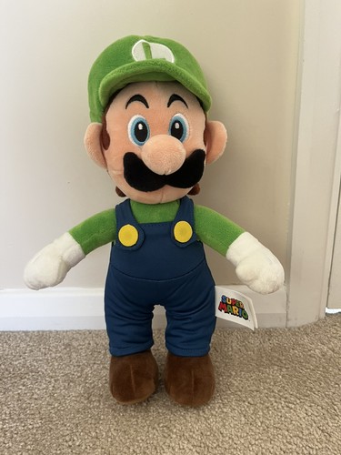 Super mario plush luigi - super, plush: