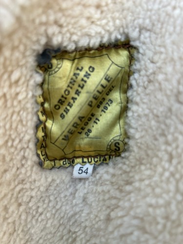 Sheepskin jacket worn but - ,