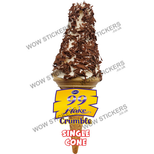 Flake crumble single cone - flake,