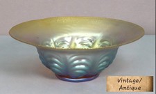 Vintage Myra Crystal Irridescent Glass Bowl Germany 1930'S