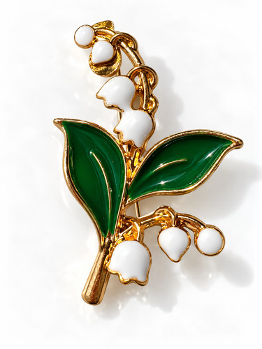 Lily the valley brooch - of,
