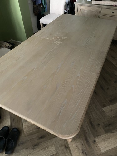 Dining table extendable limed - dining,