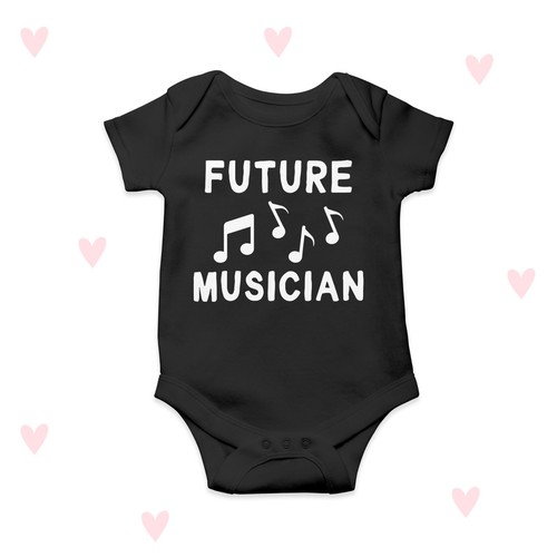 Future musician baby grow cute - musician,