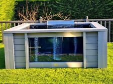 Tancho Clear View Garden Aquarium Raised Koi Fish Pond Large Window 3,750litre