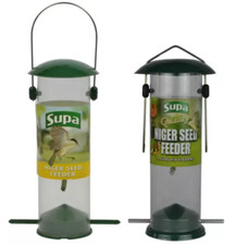 NIGER FEEDER - (Standard / Metal) - Supa Wild Bird Nyjer Seed Holder Finch Pet
