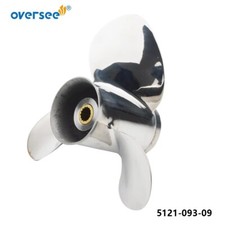 5121-093-09 Stainless Steel Propeller 9.25x9 for Mercury 9.9-20HP Outboard