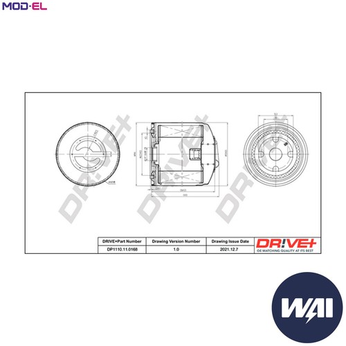 Oil filter dp1110 - filter, for