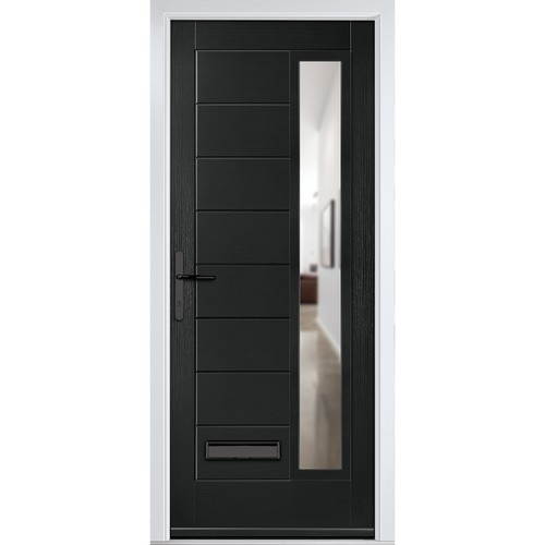 Composite door monza black - door, 9