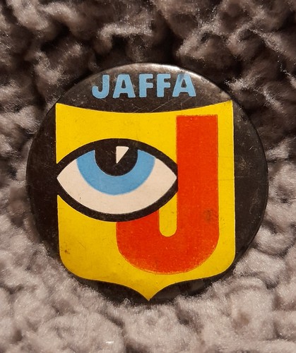 Vintage jaffa cake button - jaffa,