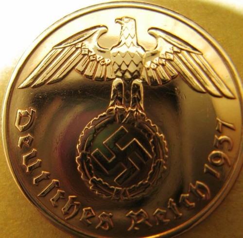 Old germany reichspfennig - germany,