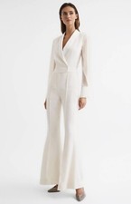 REISS IVORY LENNON TUXEDO JUMPSUIT