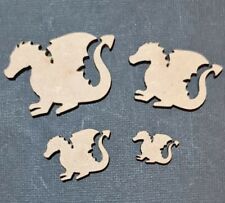 Dragon Laser cut MDF Craft