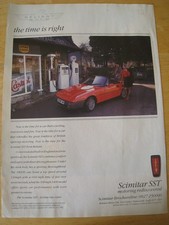 SCIMITAR SST MOTORING REDISCOVERED RELIANT 1800Ti  1990 ADVERT A4 FILE 49