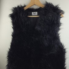Urban Mist Faux Fur Black Long