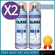 2 x GLASS FROSTING SPRAY 400ML