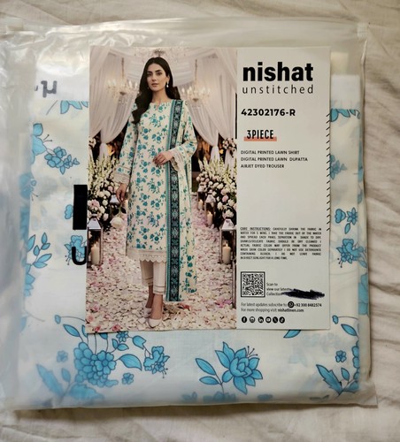 Nishat lawn printed piece - lawn, 3