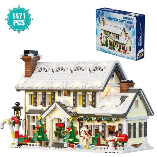 Christmas house building set - building,
