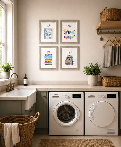 Utility room wall - utility, art