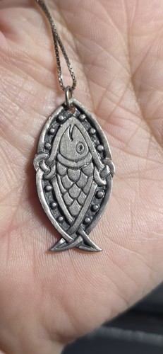 Antique vintage celtic fish - antique/vintage,
