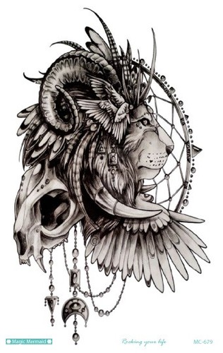 Dragon owl feather lion king - ,