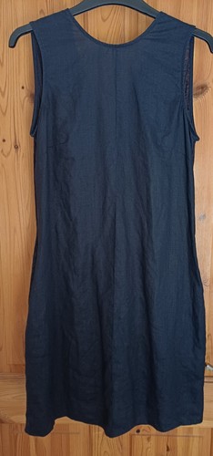 Ladies jigsaw 100 linen navy - 100%,