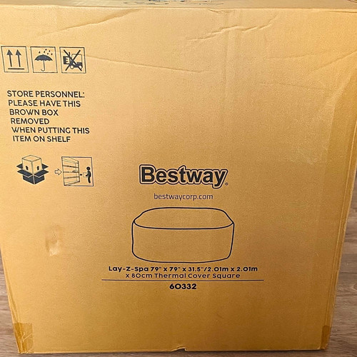 Bestway lay spa square hot - lay-z-spa,