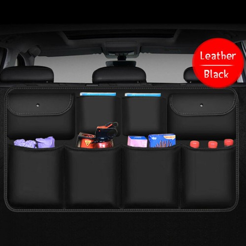 Car trunk organizer leather - organizer,
