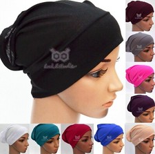 Under Scarf Hijab Plain Tube Bonnet Cap Islamic Muslim Underscarf Cotton Lot