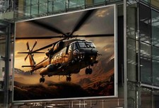 ARMY HELICOPTER WAR POSTER MILITARY FANTASY WALL ART PRINT A3 A4 SIZE