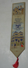 1988 Cash of Coventry superb silk bookmark 150th anniversary of hospital 8" long