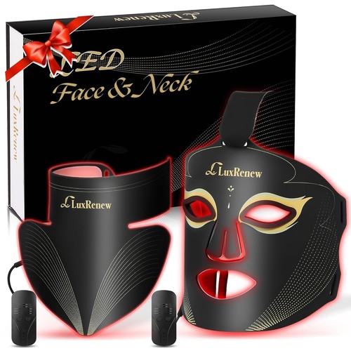 Red light therapy mask set - light,