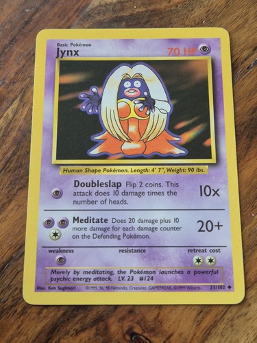 Jynx base set 102 pokémon - 31/102,
