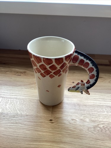 Giraffe head neck handle mug - handle,