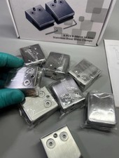 Square Glass Clamps 9-10mm M Size Balustrade Staircase 304 Stainless Steel 8 Pcs