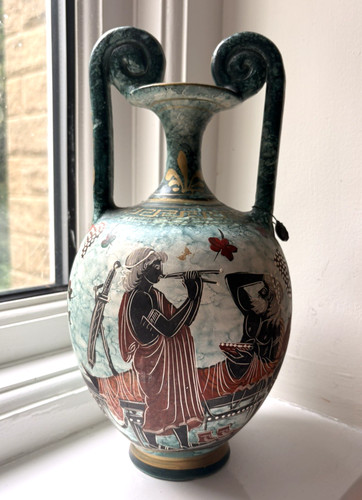 Hand made greek amphora vase - greek,