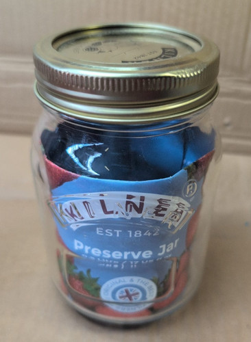 Preserve jar round glass - glass, screw