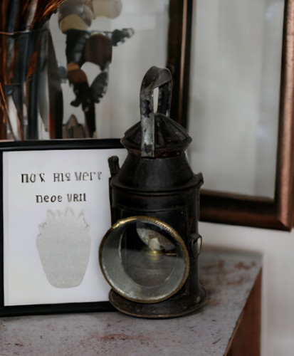 Antique iron lamp lantern - antique,
