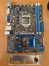 ASUS P8H61-MX USB3 Socket LGA 1155 DDR3 Micro ATX Motherboard & Backplate- Fault