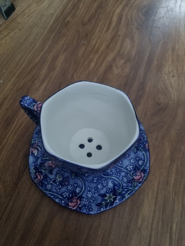 Vintage ringtons blue chintz - blue,