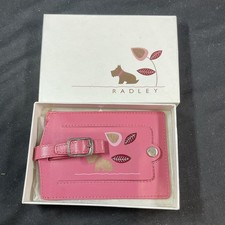 Radley luggage tag - radley, pink