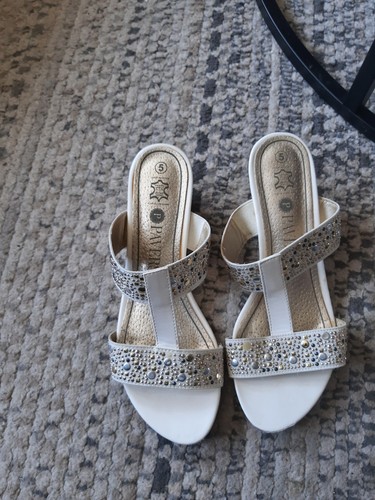 Pavers white leather wedge - pavers,